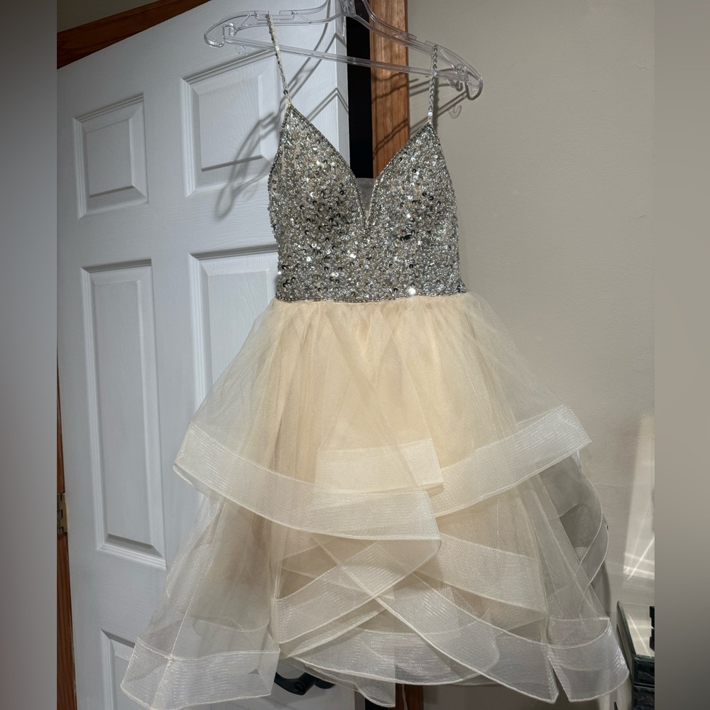 Dancing Queen Champagne Dress